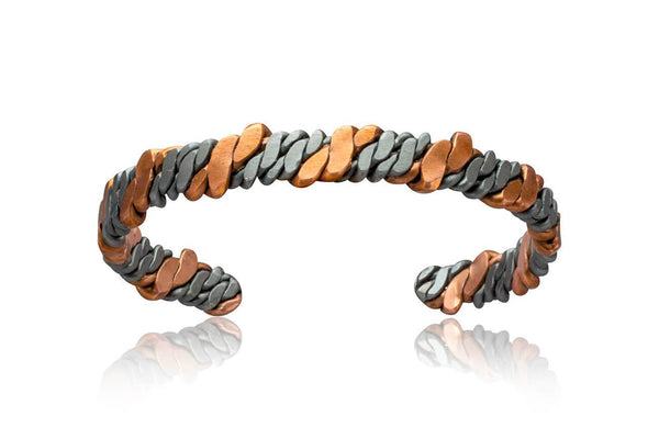 Copper and Niobium Helix Cuff